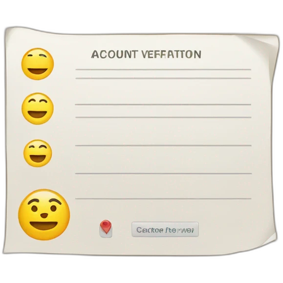 Account verification sign emoji