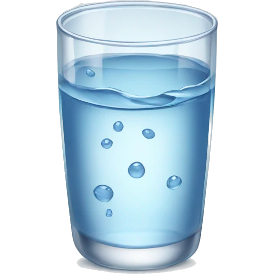 Glass of water emoji