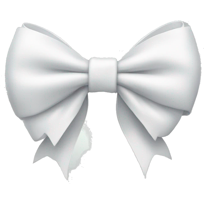 White bow emoji