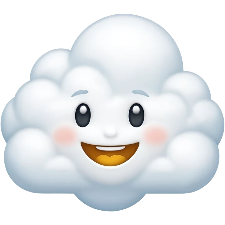 Cloud smile emoji