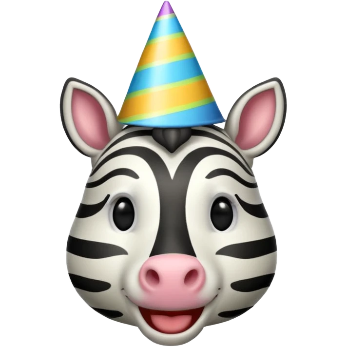zebra brithday emoji