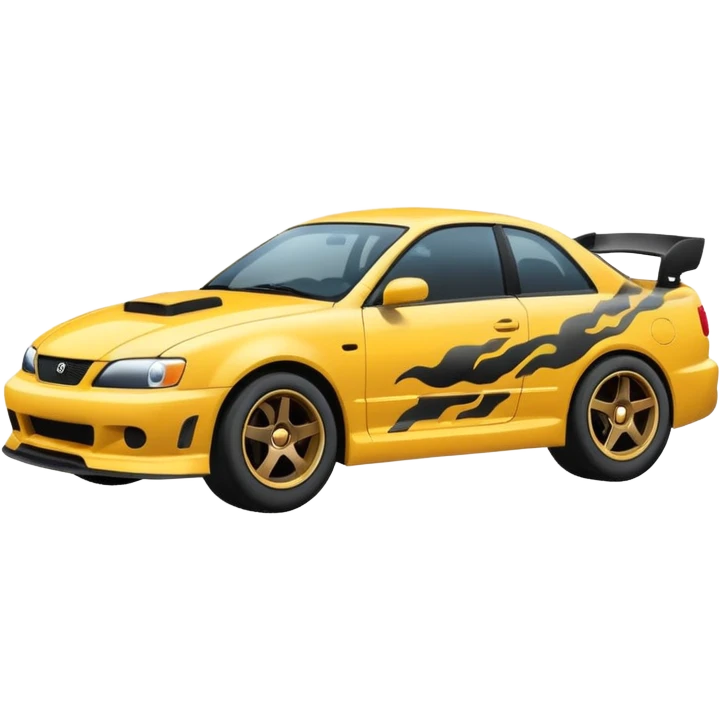 Car drifting with smoke emoji