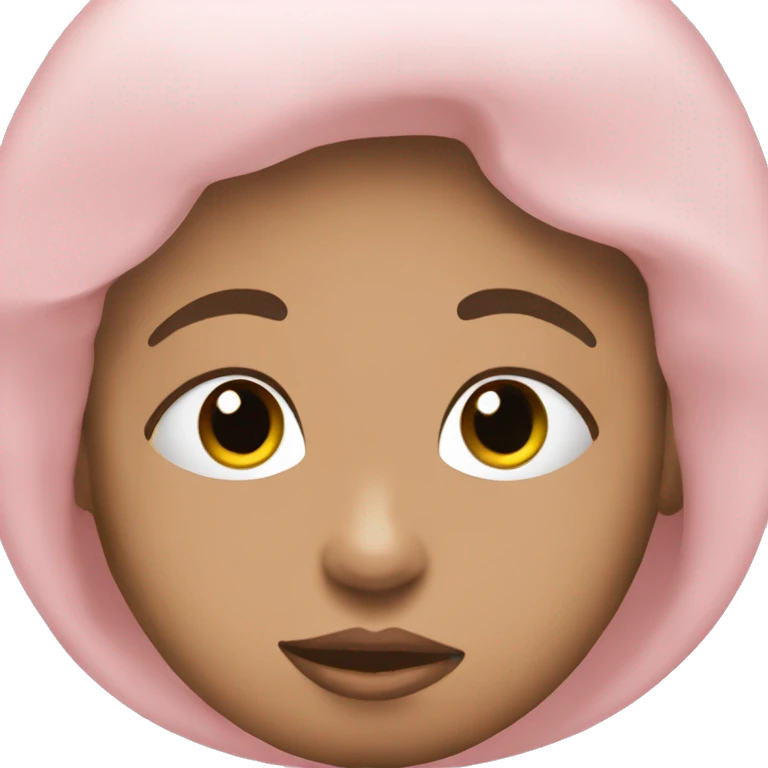 Wstążka baby pink  emoji
