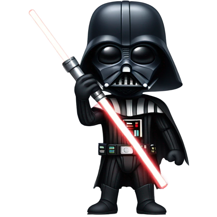 Darth Vader alone holding light saber  emoji
