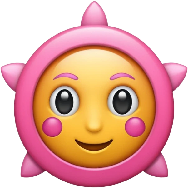 Sol rosa emoji