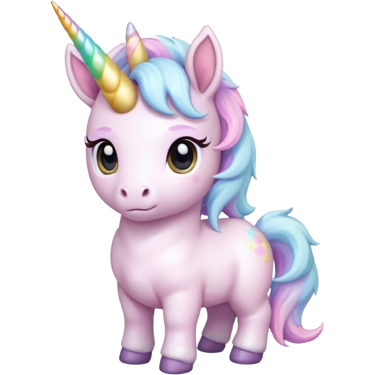 baby unicorn, chibi full body emoji