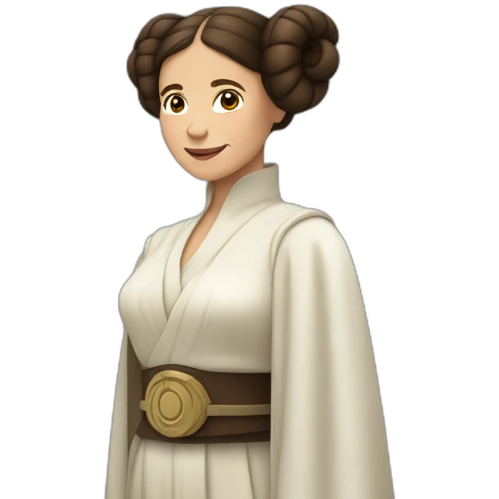 princesa leia riendo emoji