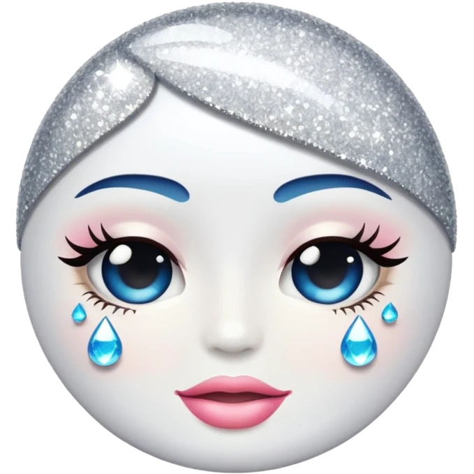 glitter white health emoji