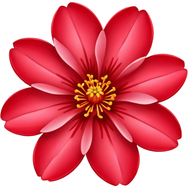 Red sakura emoji