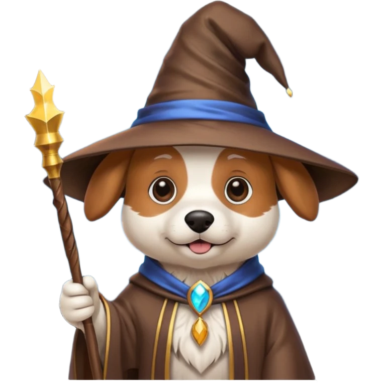 Dog wizard emoji