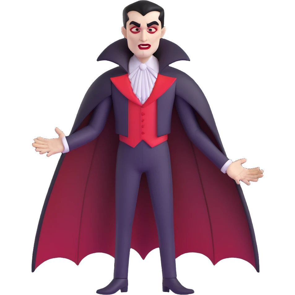 vampire man in cyberpunk setting emoji