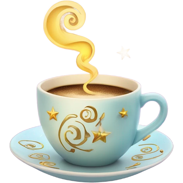 magic fantasy cup of coffee  emoji