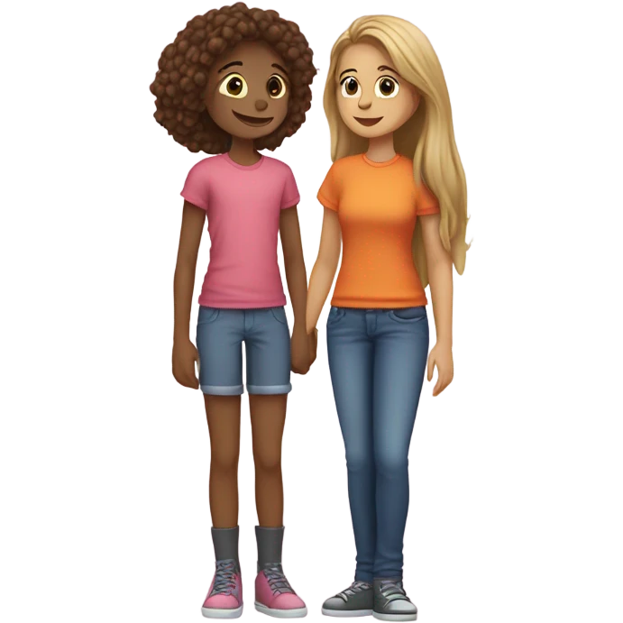 Girl and a boy emoji