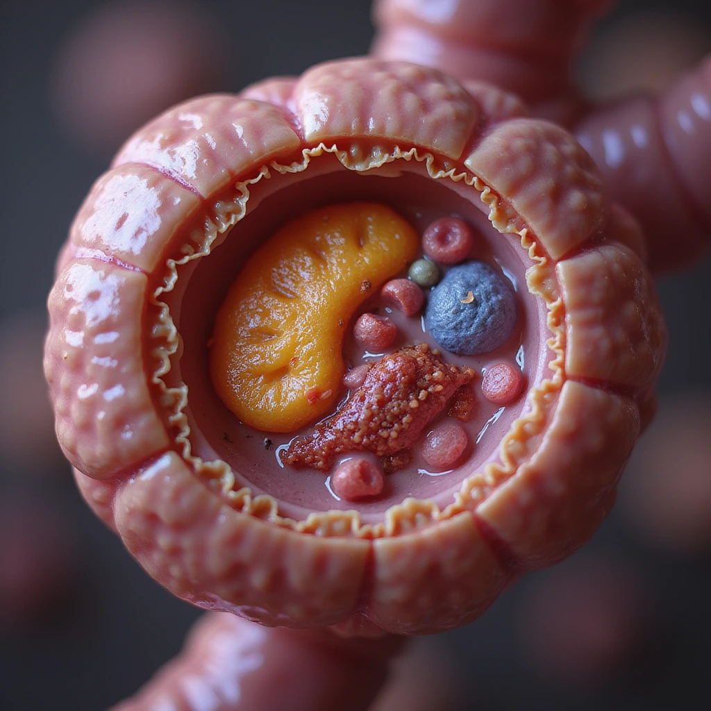 hyperrealistic 4K image showing fatty acid transport mechanism in mitochondrion, highlighting carnitine and cellular structures emoji