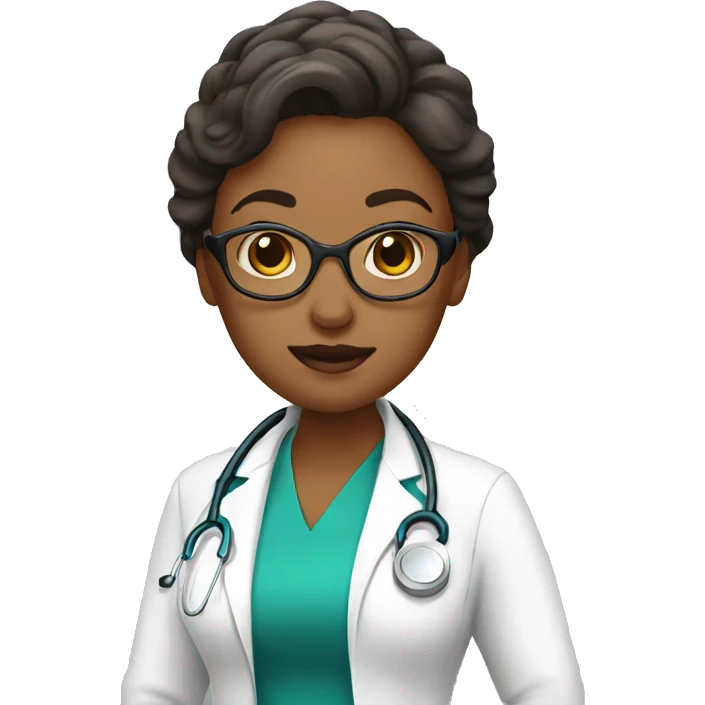 White lady doctor emoji