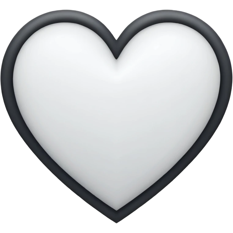 white heart with geometric pattern emoji