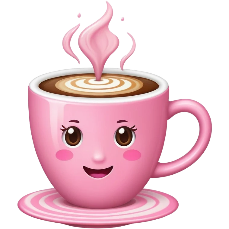 pink coffe emoji