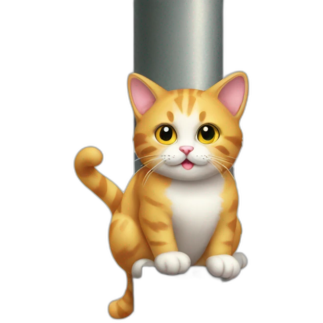 cat on pole emoji