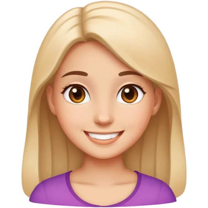 Girl happy emoji