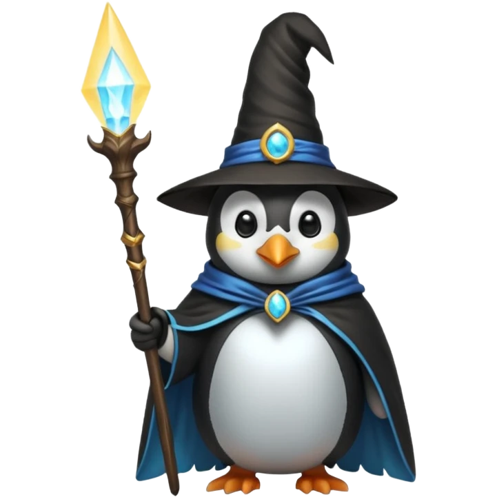 Penguin Wizard emoji