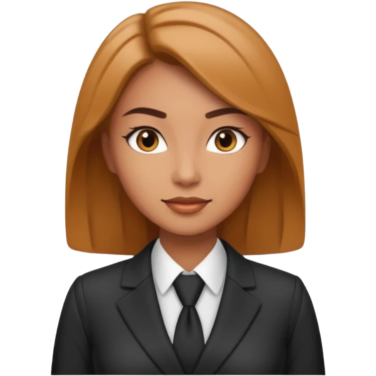 ceo woman confidently wears smart business attire emoji