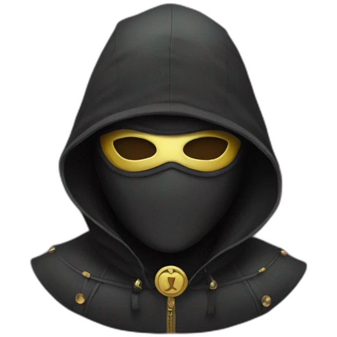 hacker in venetian mask emoji