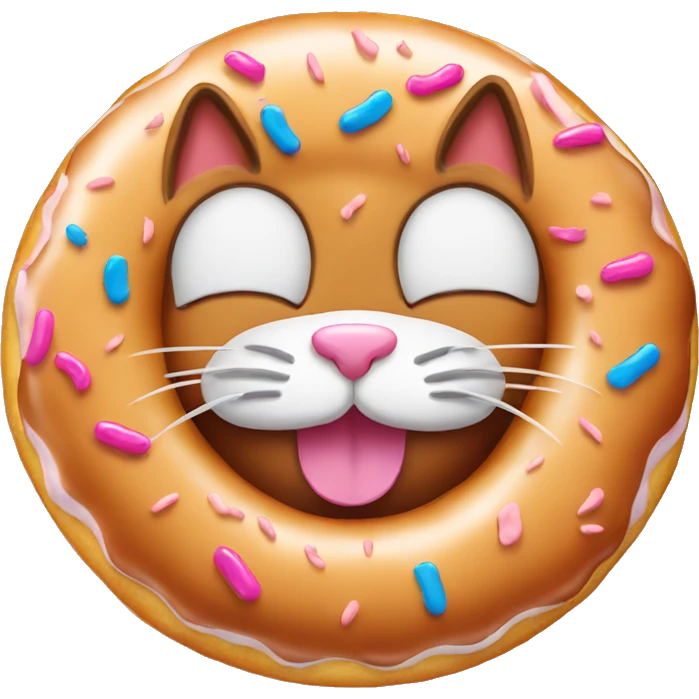 cat donut  emoji