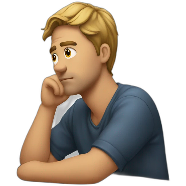 In thought pose emoji