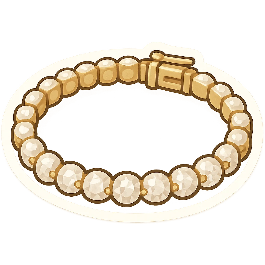 Luxury women’s tennis bracelet  emoji