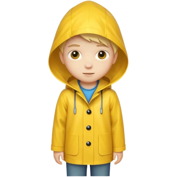kid with raincoat emoji