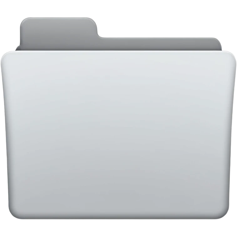 white and gray folder empty emoji