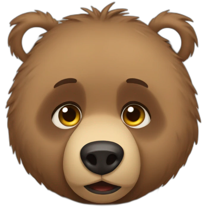 Baby grizzly bear sad tears emoji
