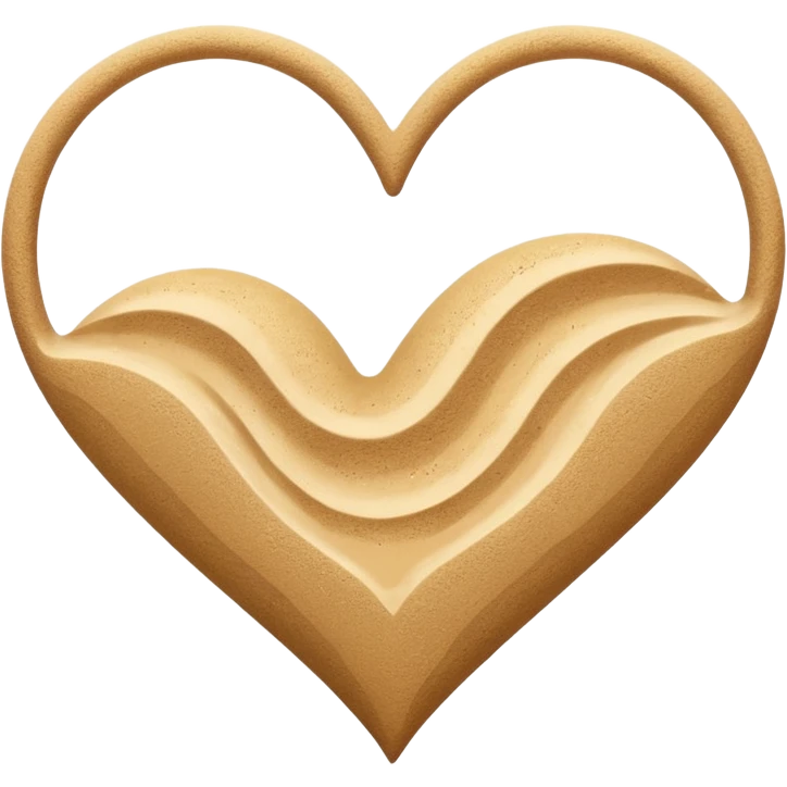 beach themed heart emoji