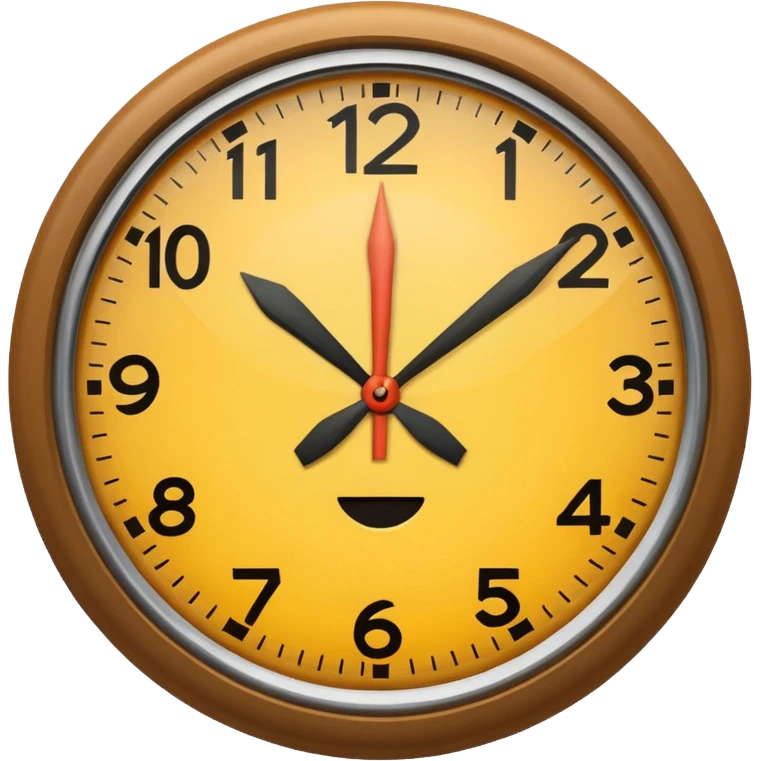 CLOCK SHOWING NOON emoji