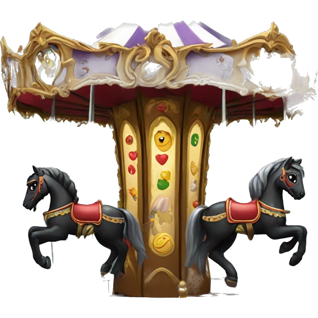 Gothic merry-go-round emoji