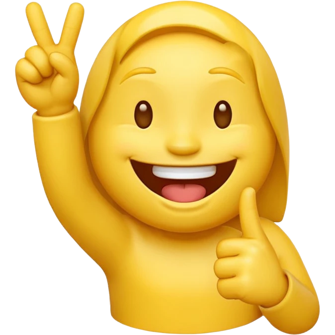 A laughing emoji that middle finger me emoji