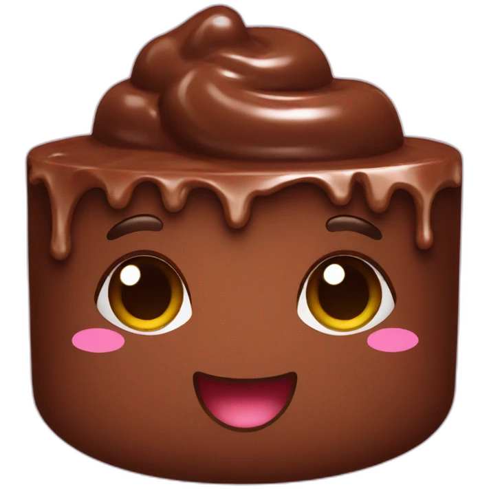 kawaii chocolate emoji