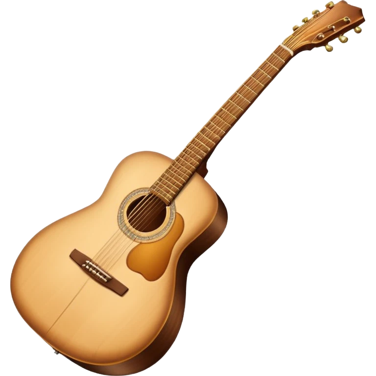 acoustic guitar with a bright string emoji