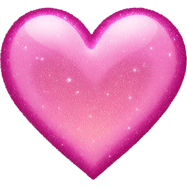 Pink sparkly heart emoji