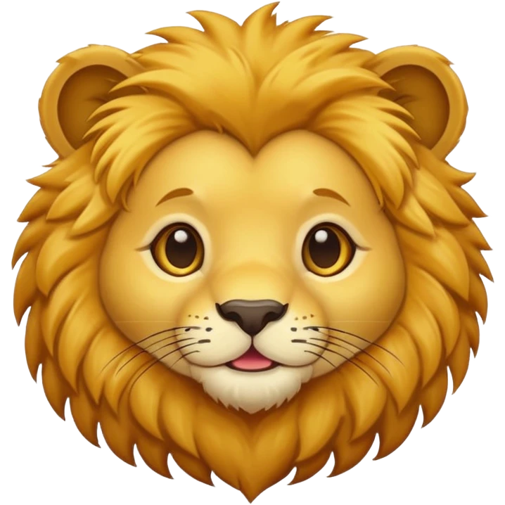 Cute little lion emoji