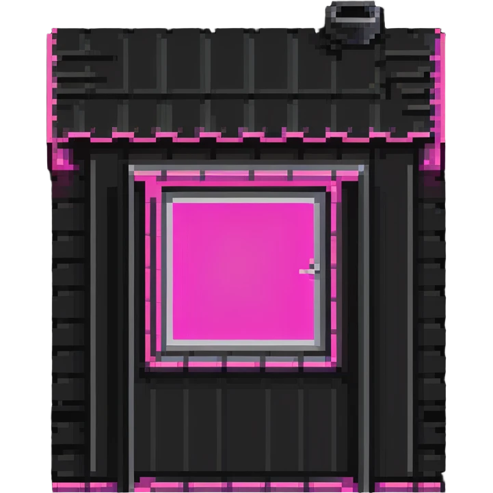 Russian prefabricated panel building with neon pink light in one window for growing plants emoji