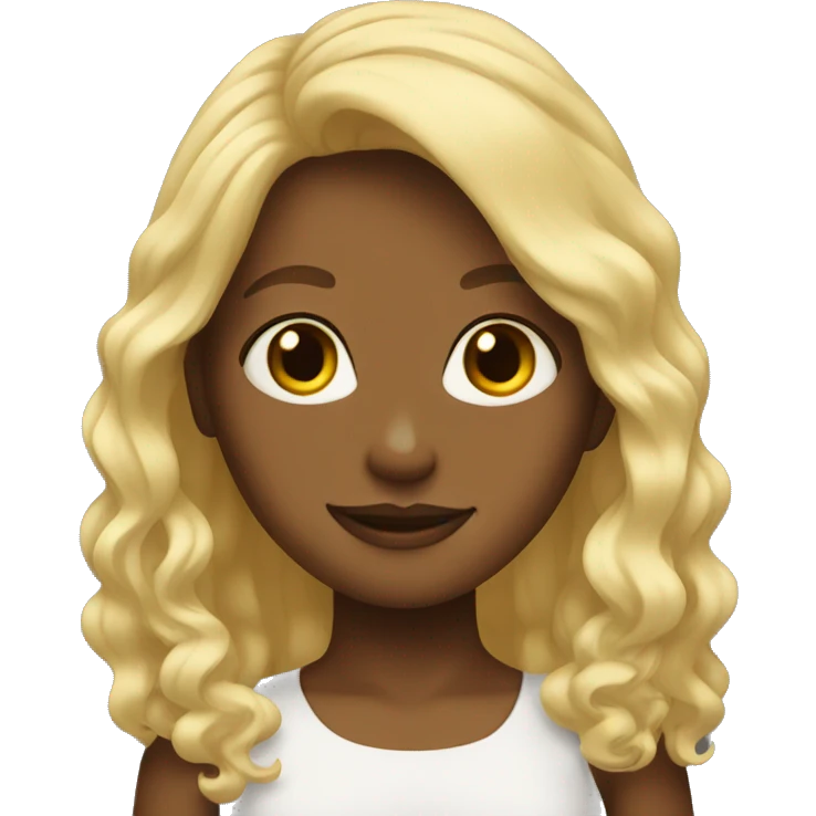 blond hair girl emoji