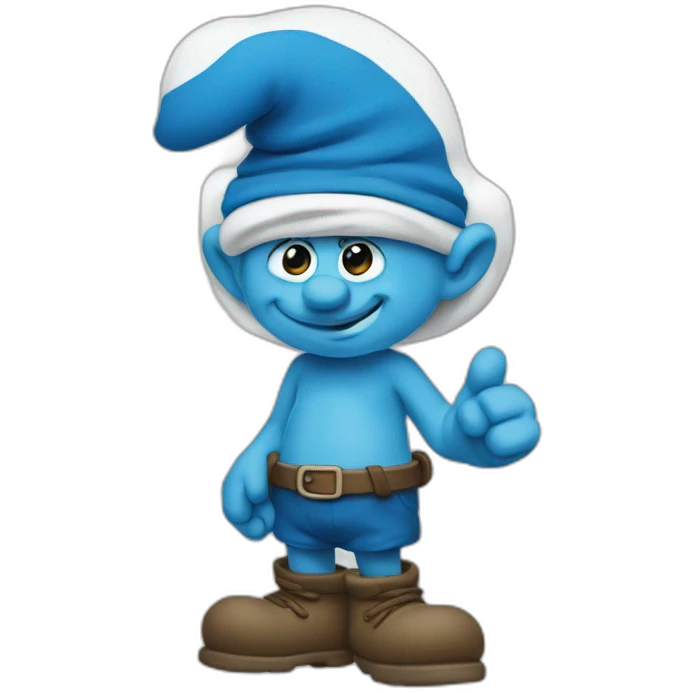 Smurf emoji