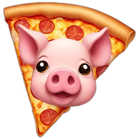 pig on pizza emoji
