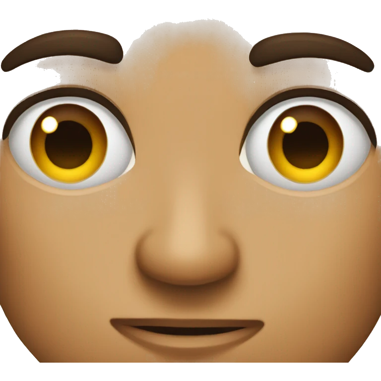 side eye with big eyebrow emoji