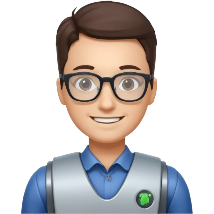 a robotics teacher emoji
