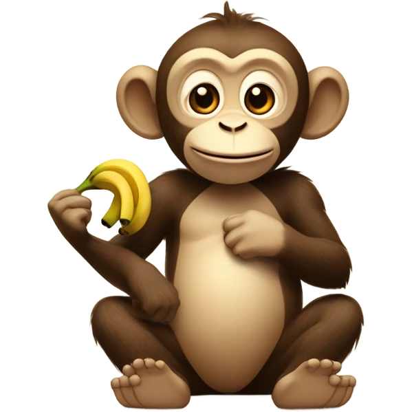 Monkey being cute emoji