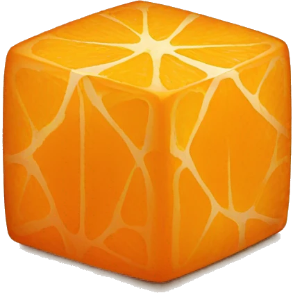 orange cube emoji
