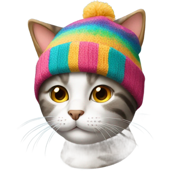Cat wearing a beanie  emoji
