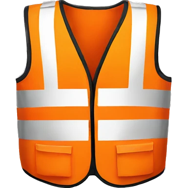 Orange safety vest  emoji